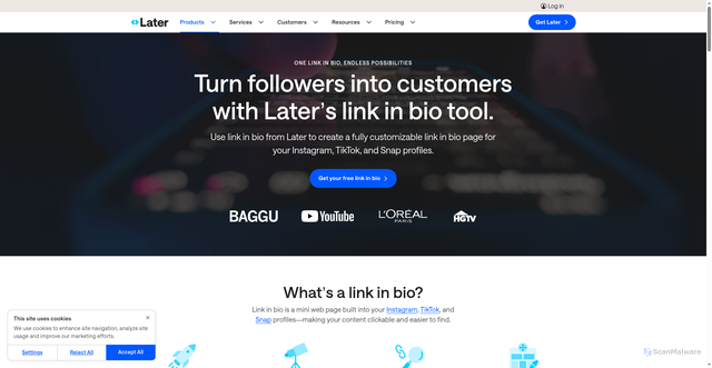 Security scan screenshot of https://linkin.bio/kvish-info/