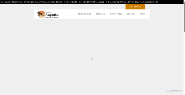 Security scan screenshot of https://staugustamn.gov/