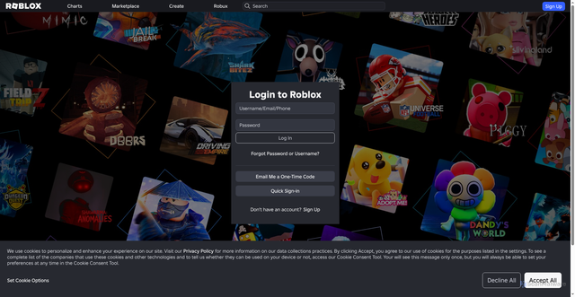 Security scan screenshot of https://www.roblox.com/share?code=68a92335eaf8b44b947c707cceeb42ae&type=Server
