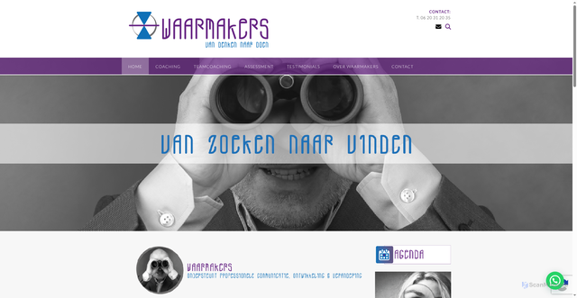 Security scan screenshot of https://waarmakers.nu