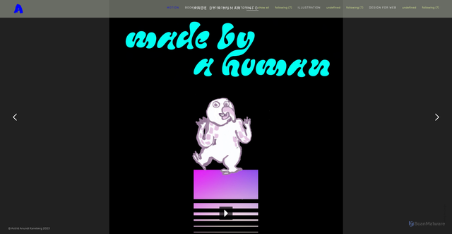 Security scan screenshot of https://astridkaneberg.se