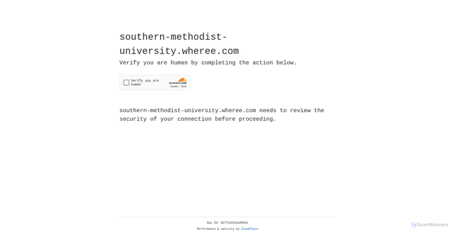 Security scan screenshot of https://southern-methodist-university.wheree.com/
