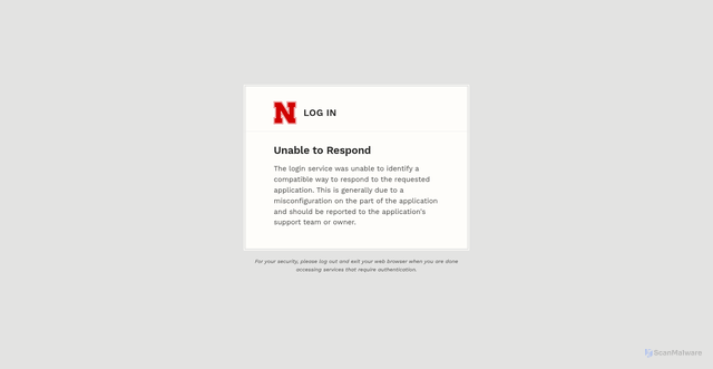 Security scan screenshot of https://larue.unl.edu
