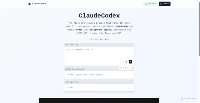 Security scan screenshot of https://www.claudecodex.com/