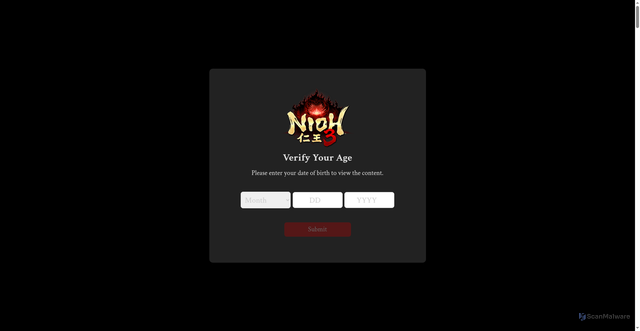 Security scan screenshot of https://teamninja-studio.com/nioh3/us/