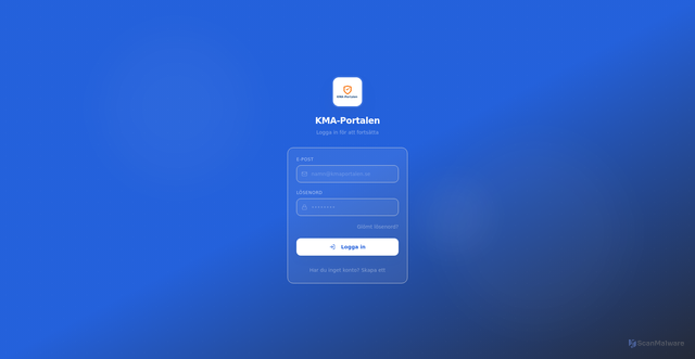 Security scan screenshot of https://kmaportalen.se
