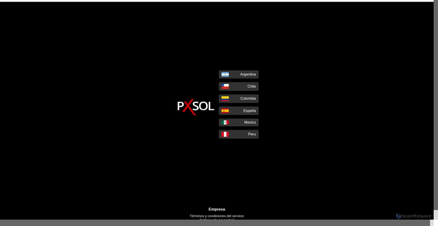Security scan screenshot of https://pxsol.com
