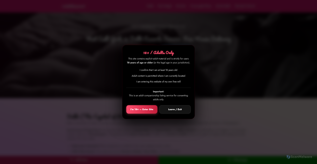 Security scan screenshot of https://urdelhiescort.com/