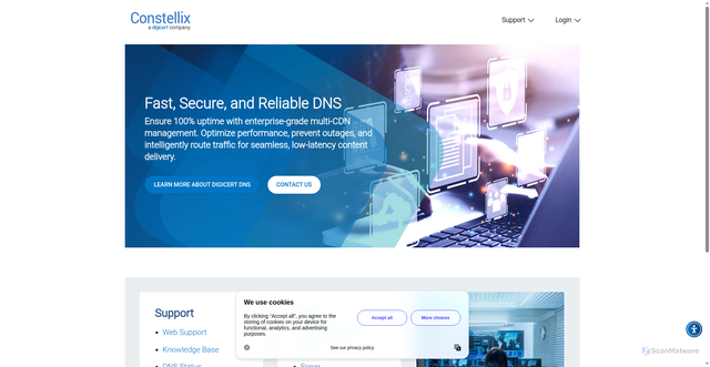 Security scan screenshot of https://constellix.net