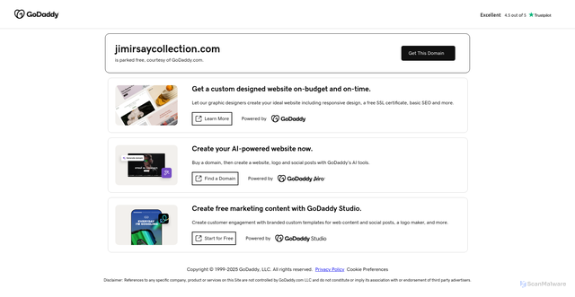 Security scan screenshot of https://jimirsaycollection.com/
