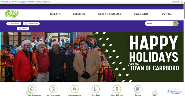 Security scan screenshot of http://townofcarrboronc.gov/