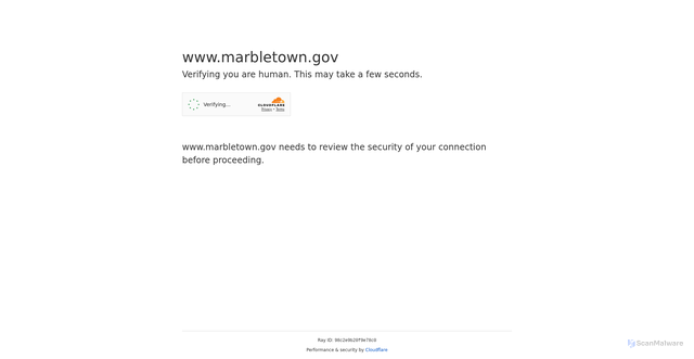 Security scan screenshot of https://www.marbletown.gov/