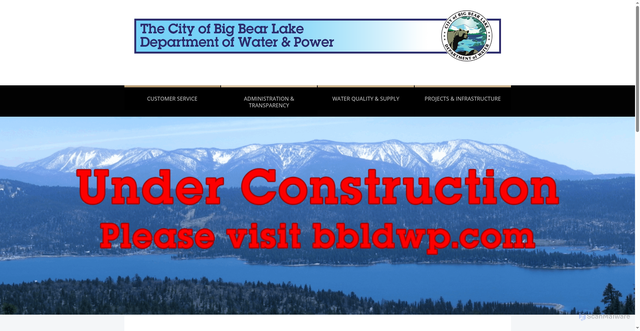Security scan screenshot of https://bigbearlakedwpca.gov/