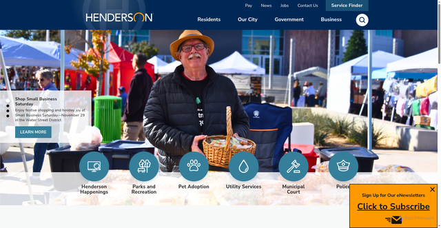 Security scan screenshot of https://www.cityofhenderson.com/