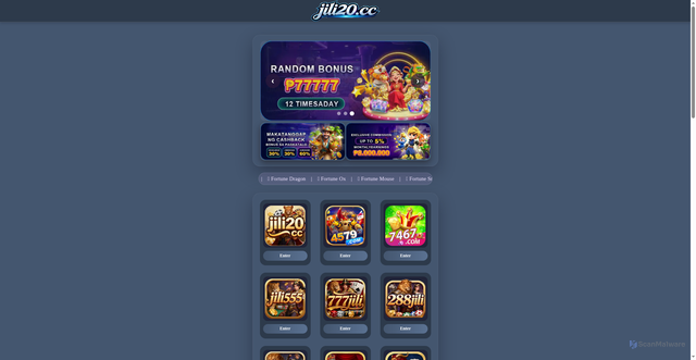 Security scan screenshot of https://jili20.xyz/?host=https://t94cvt.com?ch=64279