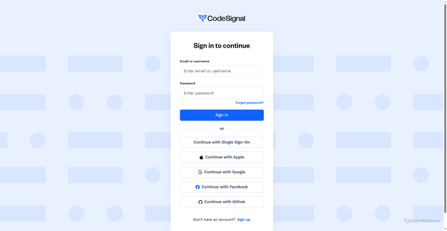 Security scan screenshot of https://app.codesignal.com