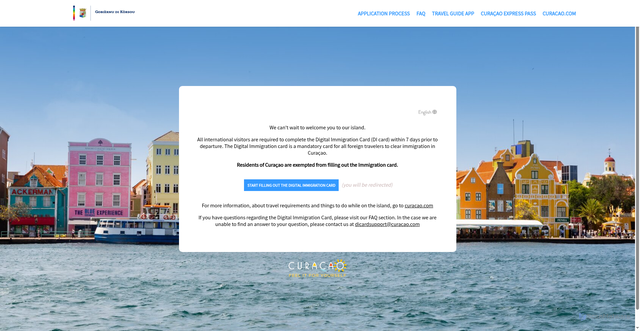 Security scan screenshot of https://dicardcuracao.com/portal