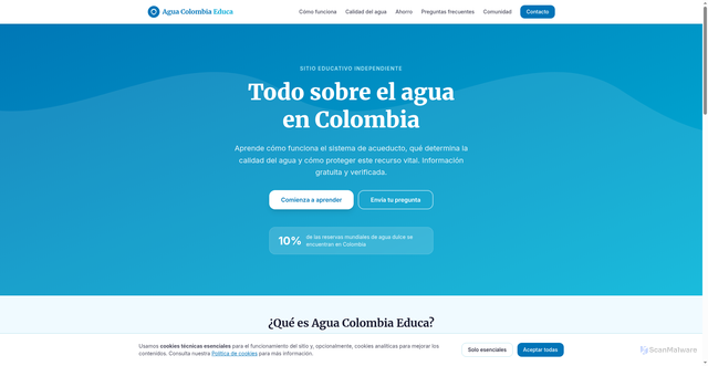 Security scan screenshot of https://reddeagua.com/?gad_source=1&gad_campaignid=23796244234&gbraid=0AAAABDWgAg66eGyHZL3PPwr13opA62VsU&gclid=CjwKCAjw0dPRBhAPEiwAE5vTTuPu7_qWCvzJx42zvbODlZner4VWaU5n7QHLe8CPH3071qHSoFogXRoCp5wQAvD_BwE