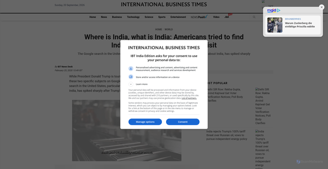 Security scan screenshot of https://www.ibtimes.co.in/where-india-what-india-americans-tried-find-india-google-amid-trumps-visit-813915