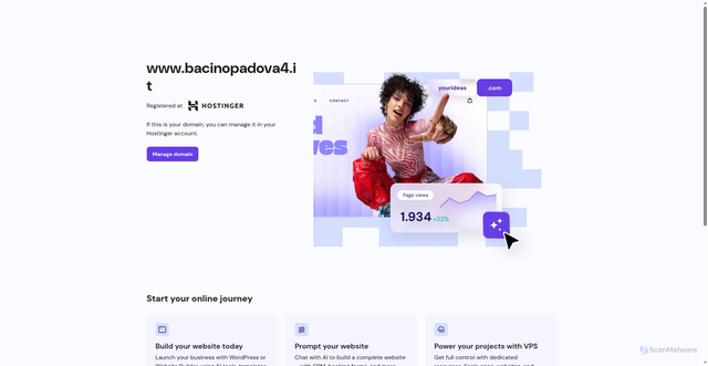 Security scan screenshot of https://www.bacinopadova4.it/