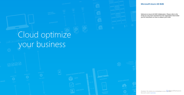 Security scan screenshot of https://invitations.microsoft.com