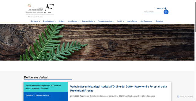 Security scan screenshot of https://www.agronomiforestalifi.it