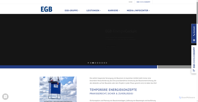 Security scan screenshot of https://egb-gruppe.de