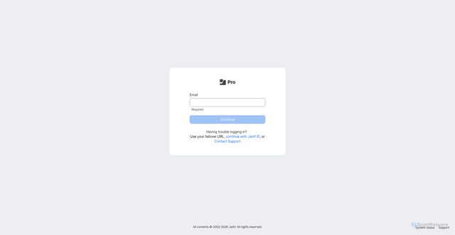 Security scan screenshot of https://schs.jamfcloud.com