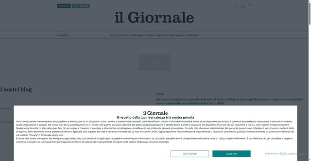 Security scan screenshot of https://blog.ilgiornale.it