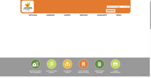 Security scan screenshot of https://www.unioncountyohio.gov/