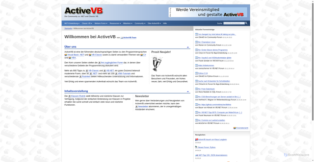 Security scan screenshot of https://activevb.de