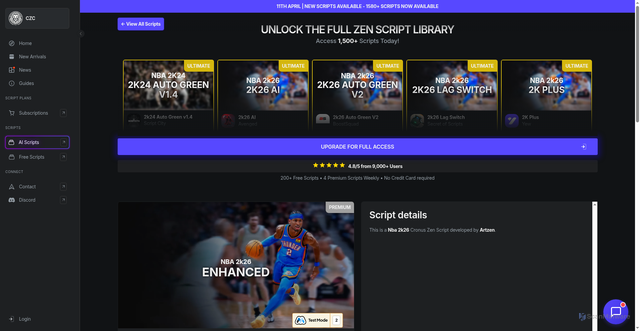 Security scan screenshot of https://cronuszencentral.com/library/nba-2k26-enhanced