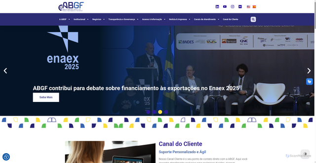 Security scan screenshot of https://www.abgf.gov.br/