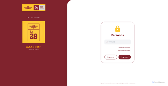 Security scan screenshot of https://la29online.vercel.app/