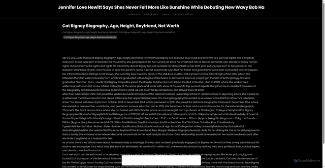 Security scan screenshot of https://youniqebrandhugo-sh3wzh7r9l.edgeone.app/18147-cat-bigney-biography-age-height-boyfriend-net-worth.html