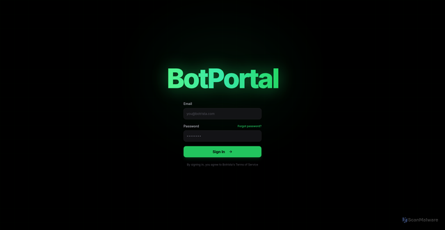 Security scan screenshot of https://botportal-0bvioadpa5.edgeone.app/