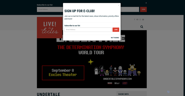 Security scan screenshot of https://live-at-the-eccles.com/events/undertale