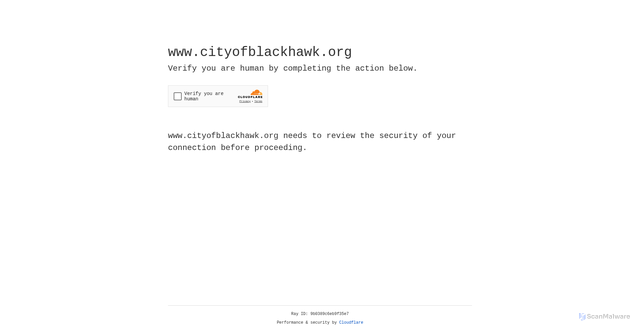 Security scan screenshot of https://www.cityofblackhawk.org