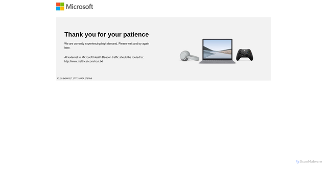 Security scan screenshot of http://4dvfbtygnuy.pages.dev/