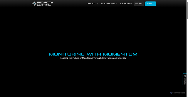 Security scan screenshot of https://security-central.com