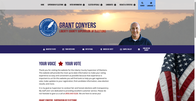 Security scan screenshot of https://libertycountyflsoe.gov/