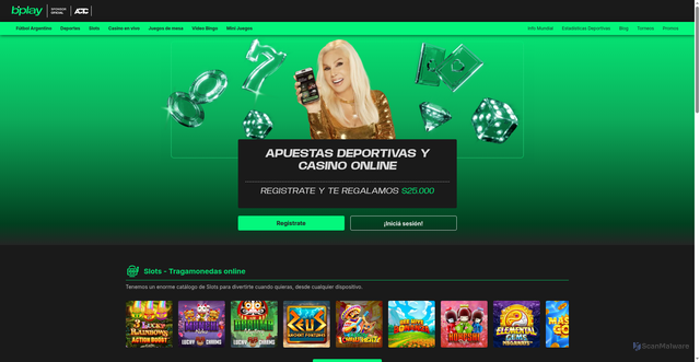 Security scan screenshot of https://www.bplay.bet.ar/