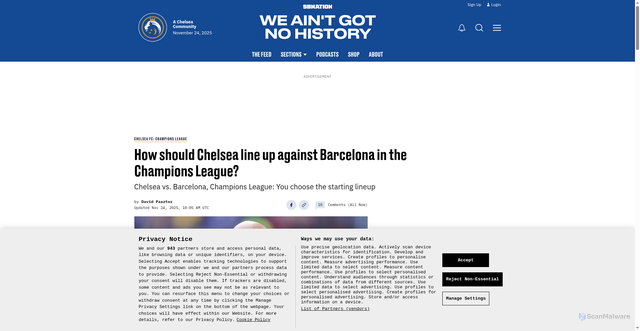 Security scan screenshot of https://weaintgotnohistory.sbnation.com/european-tournaments/163821/163821