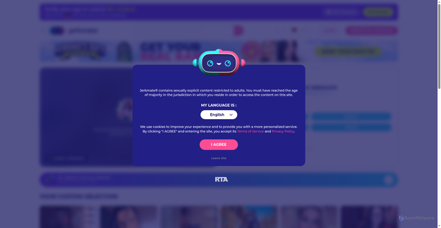 Security scan screenshot of https://jerkmate.com