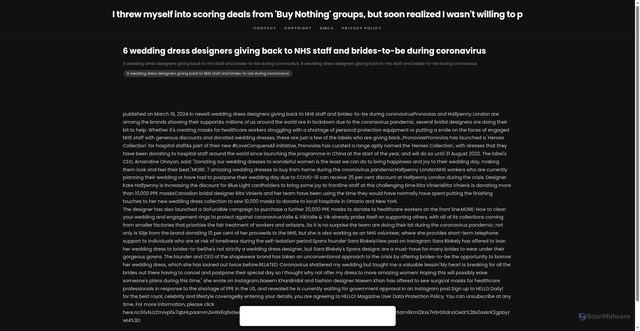 Security scan screenshot of https://dietplancityhugo-yizna5vpb1.edgeone.app/11964-6-wedding-dress-designers-giving-back-to-nhs-staff-and-brides-to-be-during-coronavirus.html