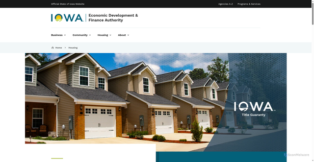 Security scan screenshot of https://opportunityiowa.gov/housing/iowa-title-guaranty