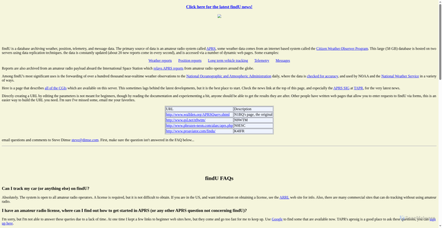 Security scan screenshot of https://aprs.net