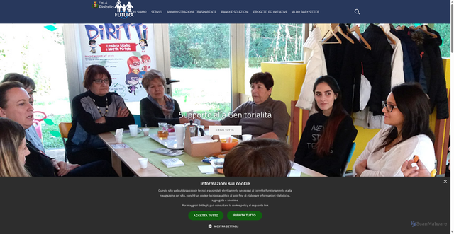 Security scan screenshot of https://www.aziendafutura.org/
