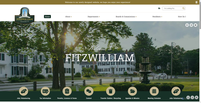 Security scan screenshot of https://fitzwilliam-nh.gov/
