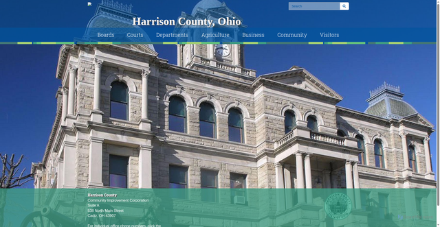 Security scan screenshot of https://www.harrisoncountyohio.gov/